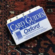 Vtg 90s Oxford Index Card Guides 3x5 Sealed Pack Nos Vintage A Z Alphabet File