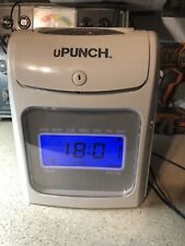 Upunch Hn4000 Electronic Calculating Punch Card Time Clock No Key