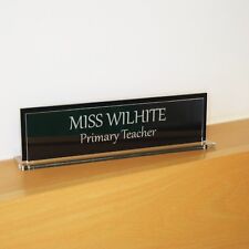 Two Side Executive Personalised Desk Namecustom Engraved Signname Plaque