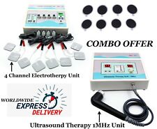 Ultrasound Therapy 1mhz Machine 4 Channel Electrotherapy Pain Relief Combo Unit