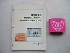 Hewlett Packard 5328a Option 040 Universal Module Installation Amp Service Manual