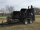 New Bbq Pit Smoker Cooker And Charcoal Grill Trailer