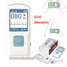 Us Seller Ecgekg Monitor Handheld Portable Electrocardiograph Lcd Usb Bluetooth