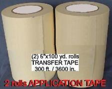 2 Rolls 6 Application Transfer Paper Tape 300 Ft For Vinyl Cutter Plotter New