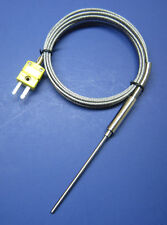 K Type Thermocouple Sensor High Temperature Stainless Steel Insertion Probe Ht02