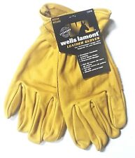Wells Lamont Mens Medium Premium Leather Work Gloves Brand New
