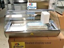 New 30 Dry Warmer 4 Pan Curved Display Case Bakery Deli Hot Food Gas Station