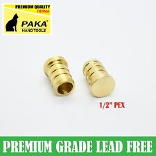 10 Pc Premium Grade 12 Pex Plug End Cap Brass Crimp Fittings Lead Free