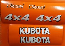 Kubota Utility Vehicles Side By Side Replacement 6 Decals Set White Amp Black