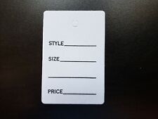 1000 White Garment Merchandise Price Tags Jewelry Small Card 1 78 X 1 14