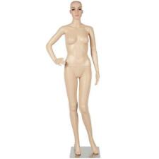 Female Mannequin Plastic Display Head Turns Dress Full Body Form With Base New