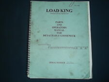 Load King Gooseneck Trailer Parts Operator Operation Amp Maintenance Manual Book
