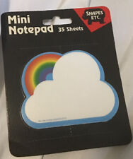 Vintage Shapes Etc Mini Notepad 35 Sheets 1991 Rainbow Cloud