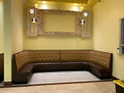 Restaurant Booth U Shaped -upholstered Diamond Tufeted Back In 36h 42h48h