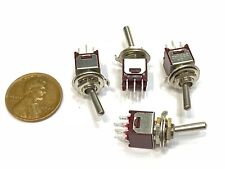 4 Sub Miniature Toggle Switch 5mm Smts 203 2a1 Latching 6pin Lock On Off On G23
