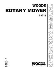 Woods Belly Mower Model 59c 2 Operators And Parts Manual Fits Farmall Cub On Cd