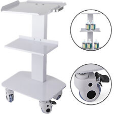 3 Tiers Medical Trolley Steel Mobile Cart Lab Dental Spa Salo Equipment 2castors