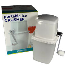 Portable Hand Crank Manual Ice Shaver Crusher Shredding Snow Cone Maker Machine