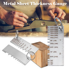 Sheet Metal Gauge Thickness Gage Measuring Tool Wire Gauge Stainless Steel New