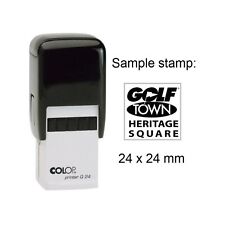 Colop Printer Q24 With Personalised 24x24mm Self Inking Square Or Round Stamp