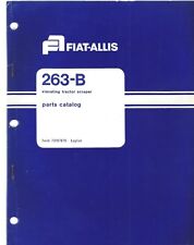 Allis Chalmers 263 B Elevating Tractor Scraper Parts Manual