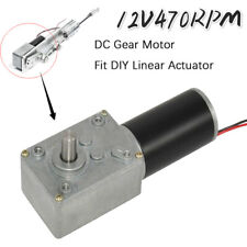 Dc Gear Motor 12v 470rpm With Electric Gearbox Reducer High Torque For Diy