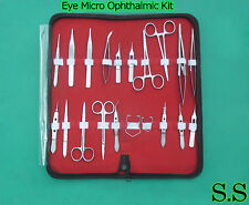 24 Pcs Eye Micro Surgical Ophthalmic Instruments Set Kit Ey 019