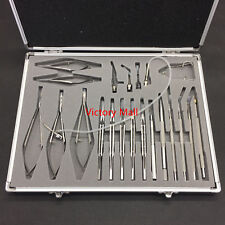 21pcs Ophthalmic Micro Surgery Instruments Ophthalmic Scissors Cataract Eye