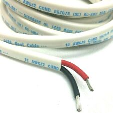 122 Awg Gauge Marine Grade Wire Boat Cable Tinned Copper Flat Redblack