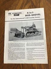International Ih Drott Skid Shovel T340 4 In 1 Tractor Brochure