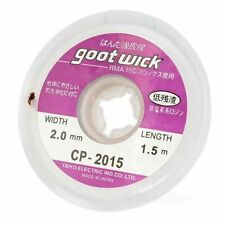 New Goot Wick Desoldering Solder Remover 2mm Copper Braid Cable Wire 5ft Length