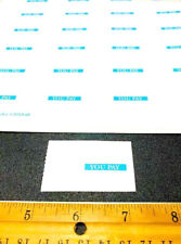 Lot Of 200 You Pay Front Gondola Shelf Retail Store Price Labels Stickers