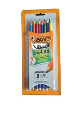Bic Xtra Fun 2 Pencils Hb Break Resistant Lead Assorted Colors 8 Pack