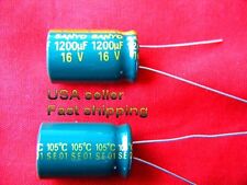 12 Pcs 1200uf 16v 105c Low Esr Electrolytic Capacitors