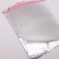100pcs Resealable Poly Bag Transparent Self Adhesive Plastic Seal Jewelry Making