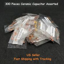 300 Pcs Ceramic Capacitor Assorted Kit Assortment Set 30 Values 50v Us Seller