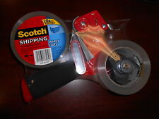 3m Scotch Heavy Duty Shipping Packing Tape Gun Pistol Dispenser Packaging 2roll