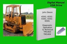 John Deere 450g 455g 550g 555g 650g Crawler Technical Manual Set Tm1403 Amp Tm1404