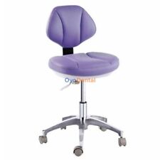 Dental Stool Doctors Assistant Stools Medical Mobile Chair Microfiber Leather