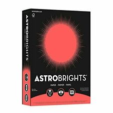 Astrobrights Color Paper 85 X 11 24 Lb89 24lb Colored Rocket Red