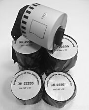 6 Rolls Labels123 Brand Compatible Dk 2205 Brother Continuous Labels 1 Frame