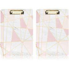 2 Pack Decorative Marble Clipboards Set For Office Supplies Accessories 9x12