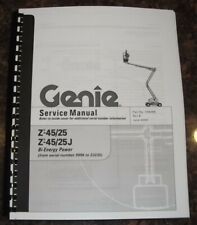 Genie Z 4525 25j Z Boom Man Lift Service Shop Repair Manual Sn 9996 To 23235