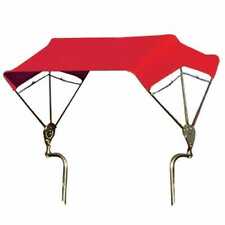 3 Bow Tractor Canopy With Frame Fender Mount 48 Red