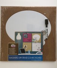 Magnetic Dry Erase Cork Combo Board 14 X 14 Marker Magnet Mounting Hardware