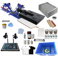 3 Color Sceen Printing Kit Silk Screen Press Printer Amp Exposure Ink Supplies