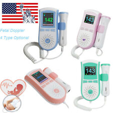 Mini Pocket Fetal Pregnancy Women Sound Heart Rate Detector Display 3mhz Probe