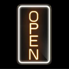 16x 9 Led Neon Open Sign For Business Ultra Bright Lighted Sign Open Electr