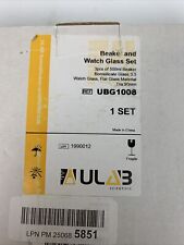 Ulab Beaker And Watch Glass Set 3pc 500ml Beaker Borosilicate Glass Watch Glass