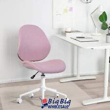 Pink Ergonomic Executive Mesh Chair Swivel Mid Back Office Chair Computer Desk
